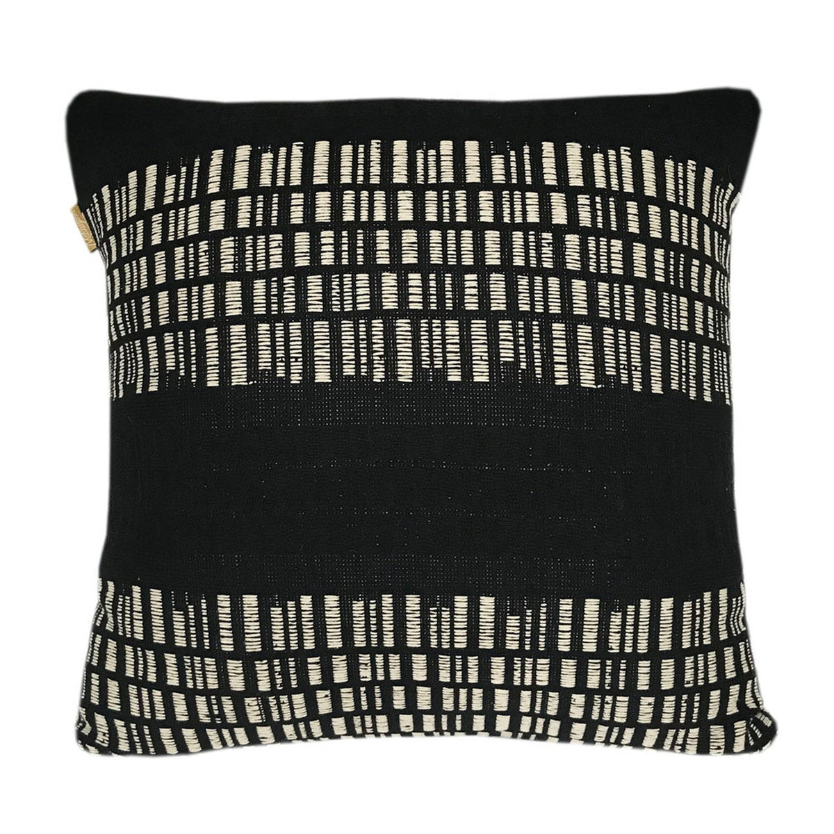 Cotton Cushion Cheyenne 50cm Black/White #_shape=Square
