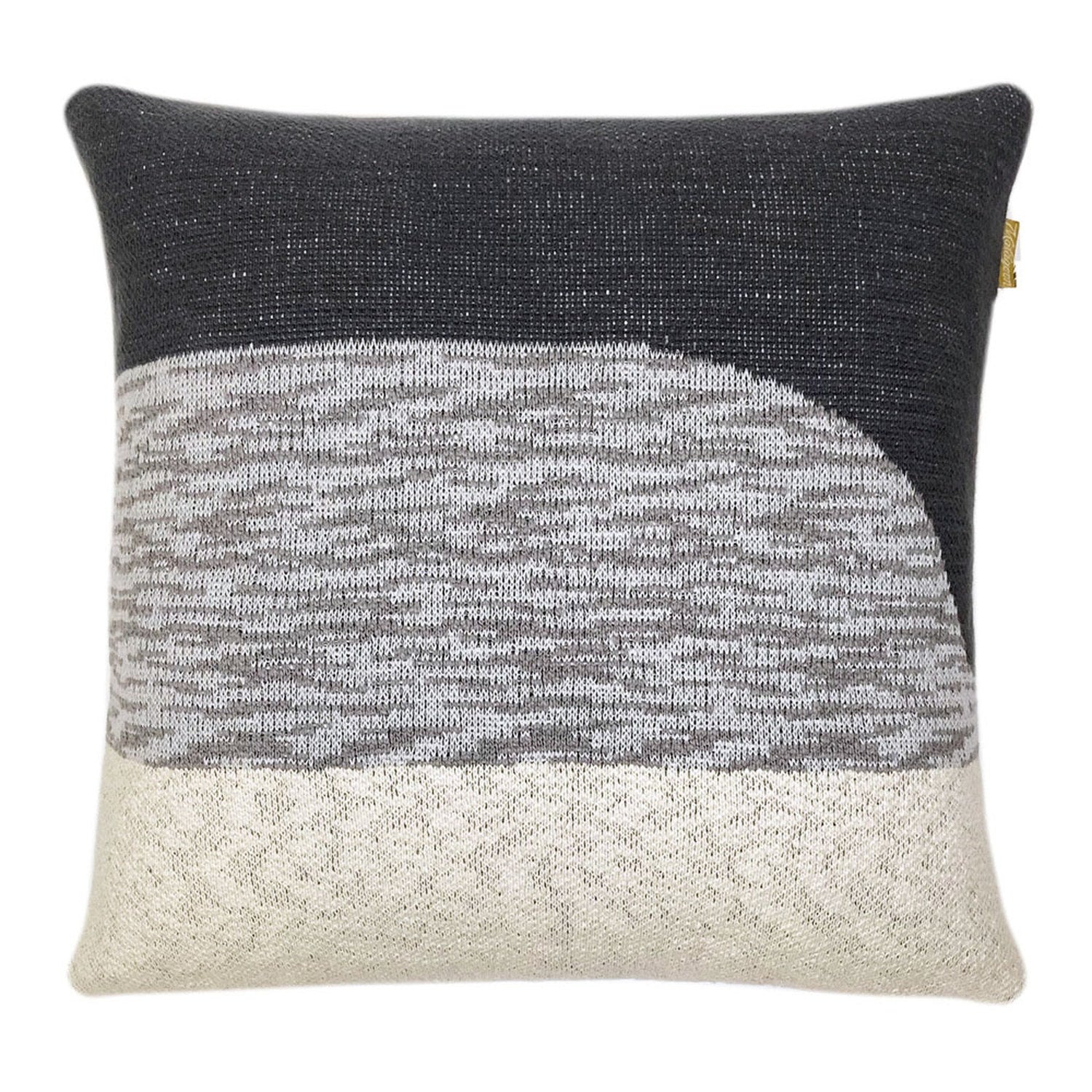 Cotton Cushion Princeton 50cm Grey/White #_shape=Square