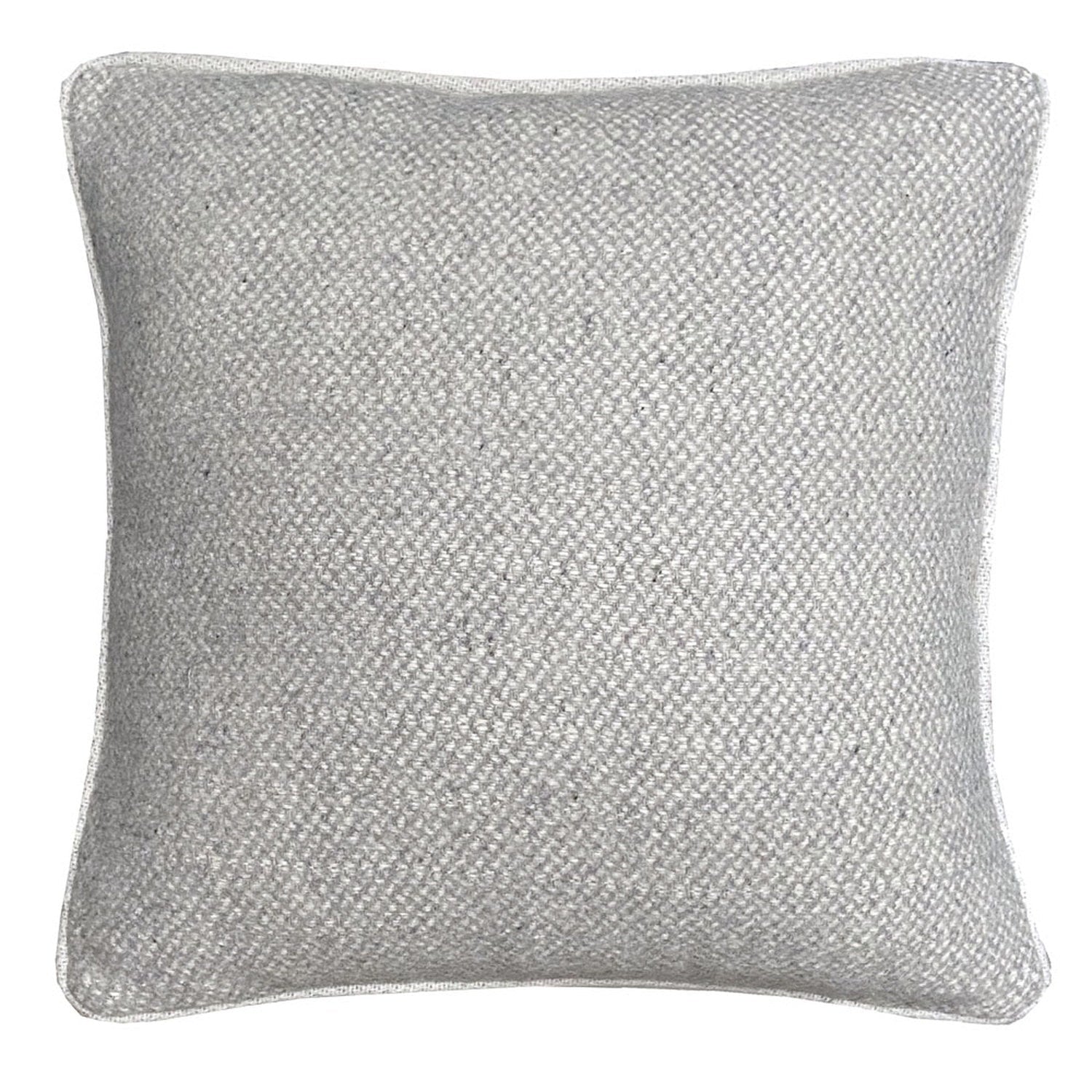 Recycled Wool Blend Cushion Telluride 50cm Grey/White #_shape=Square