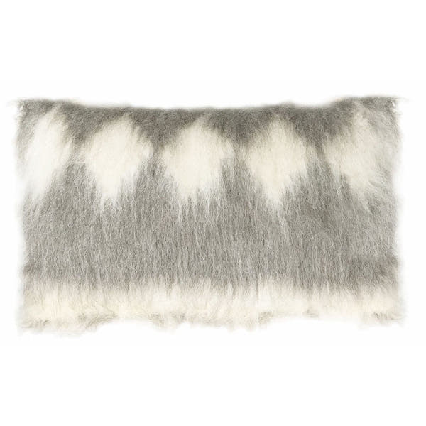 Wool Cushion Torrey Rectangle 40x70cm Grey/White #_shape=Square