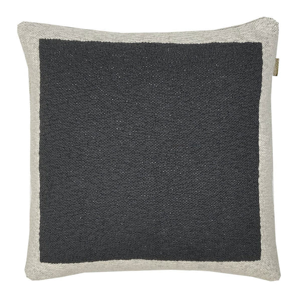 Cotton Cushion Wilson 50cm Grey/White #_shape=Square