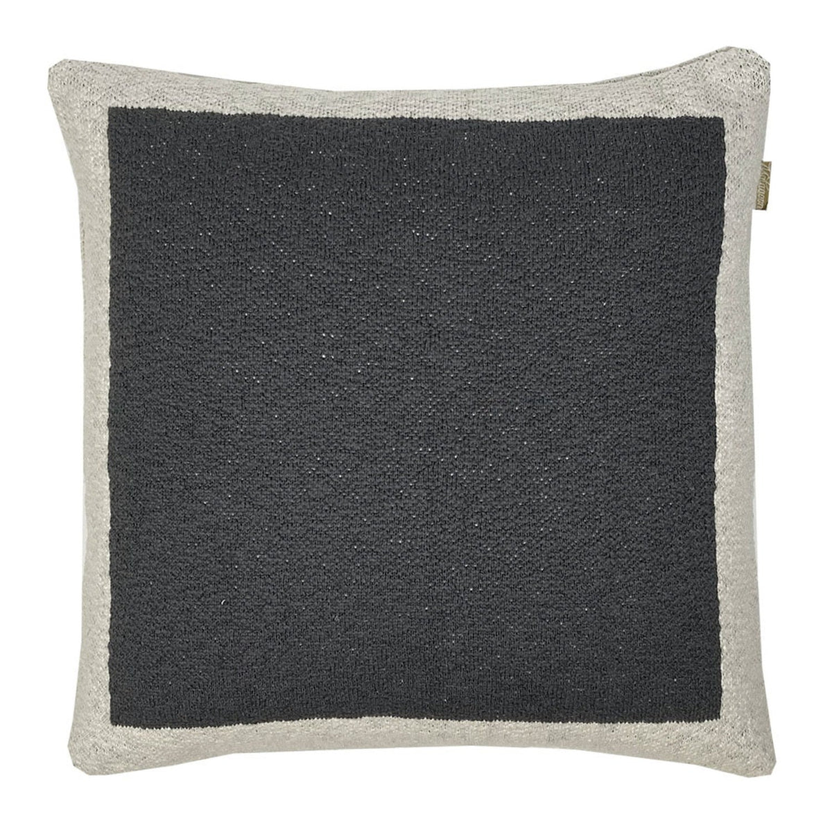 Cotton Cushion Wilson 50cm Grey/White #_shape=Square