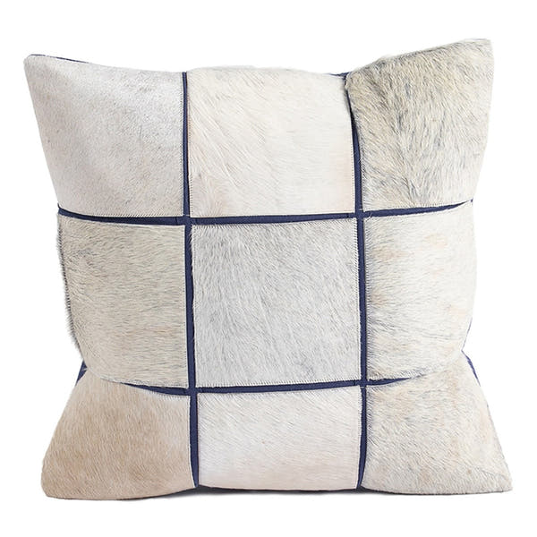 Cowhide Cushion Segments 50x50cm Multi #_shape=Square
