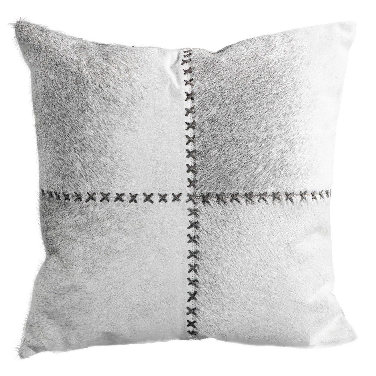 Cowhide Cushion Giselle Gray 3