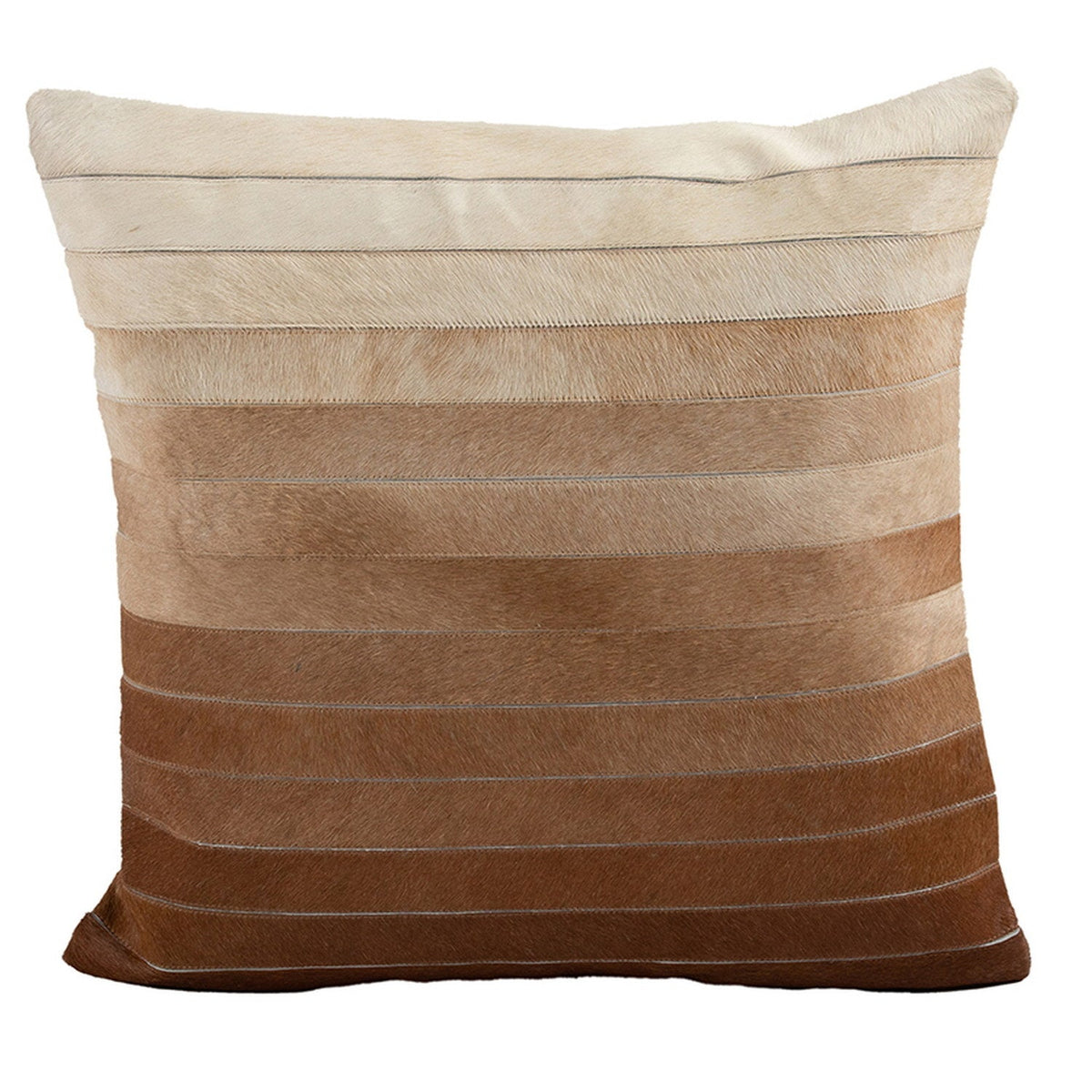 Cowhide Cushion Ombre Brown 3