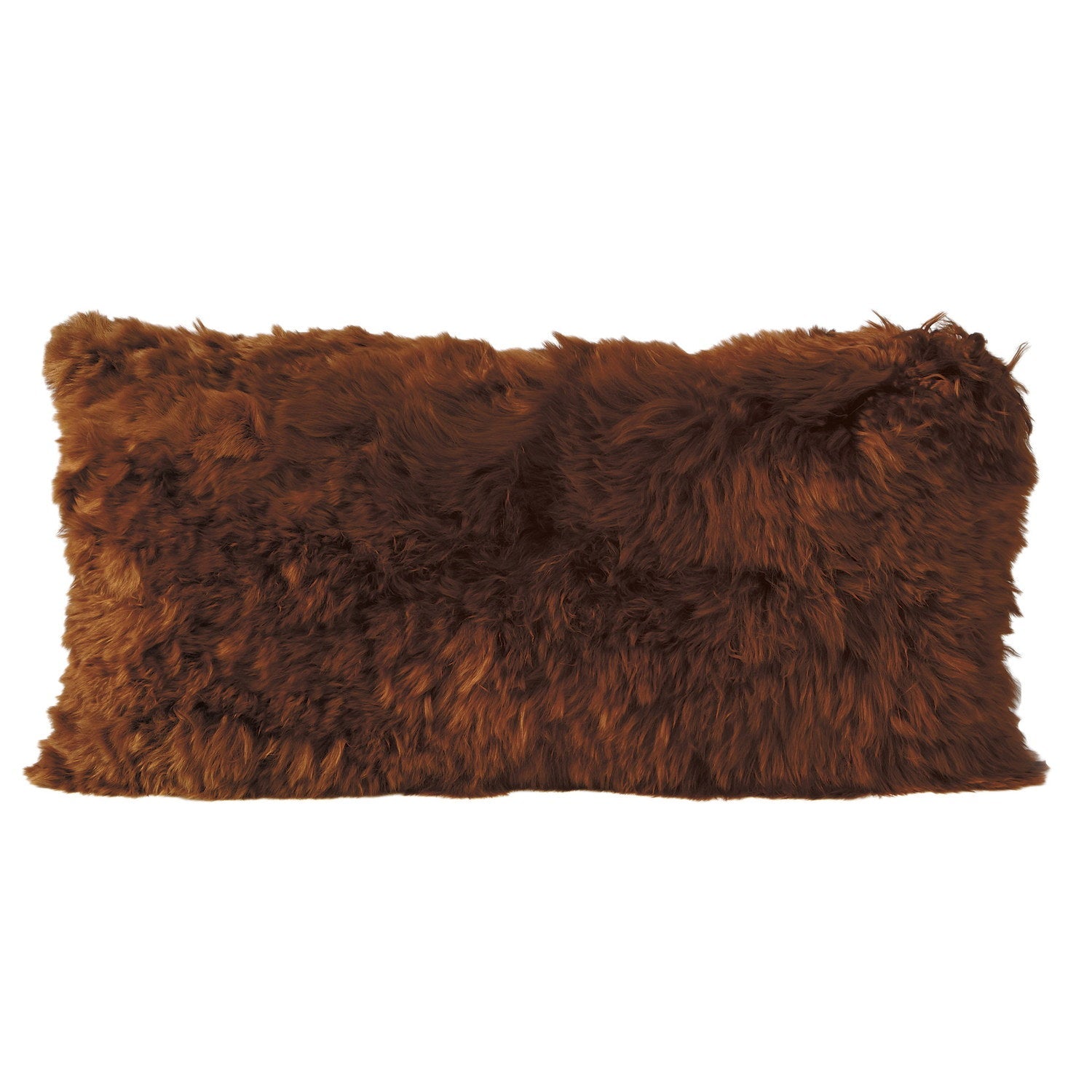 Alpaca Suri Cushion Copper #_shape=Lumbar