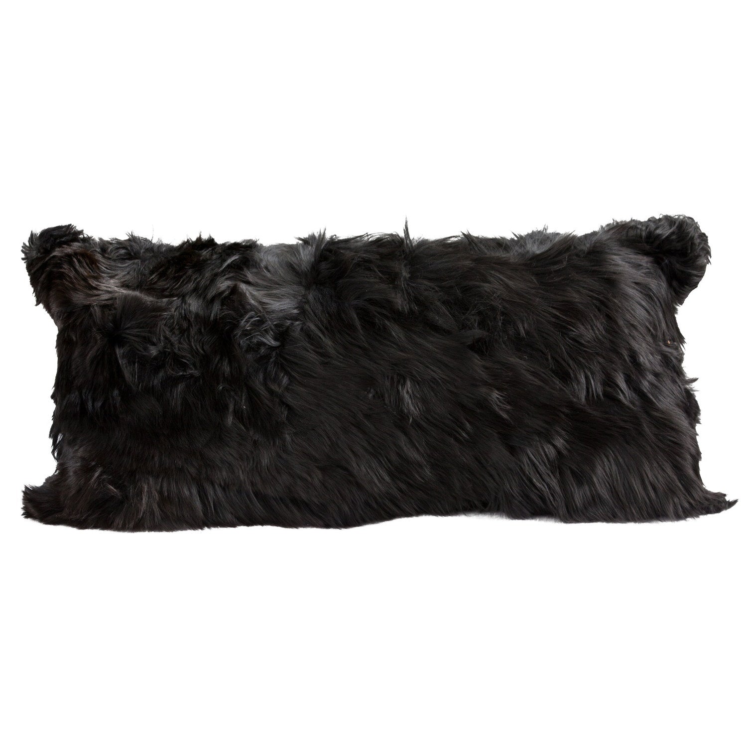 Alpaca Suri Cushion Black #_shape=Lumbar