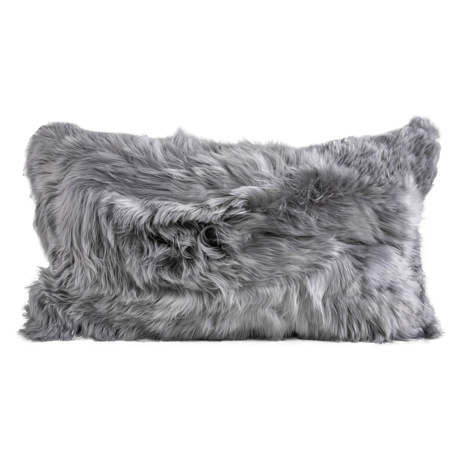 Alpaca Suri Cushion Glacier #_shape=Lumbar