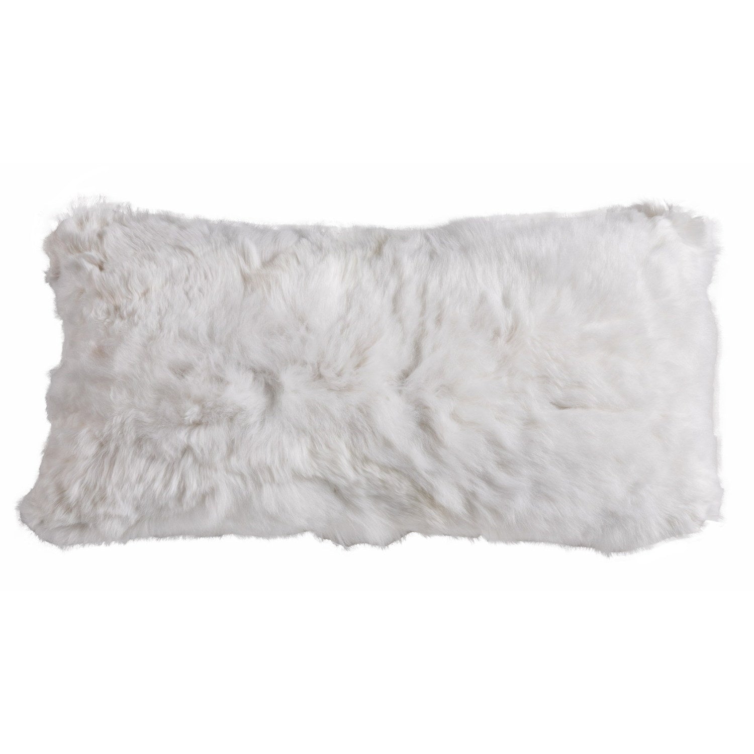 Alpaca Suri Cushion White #_shape=Lumbar