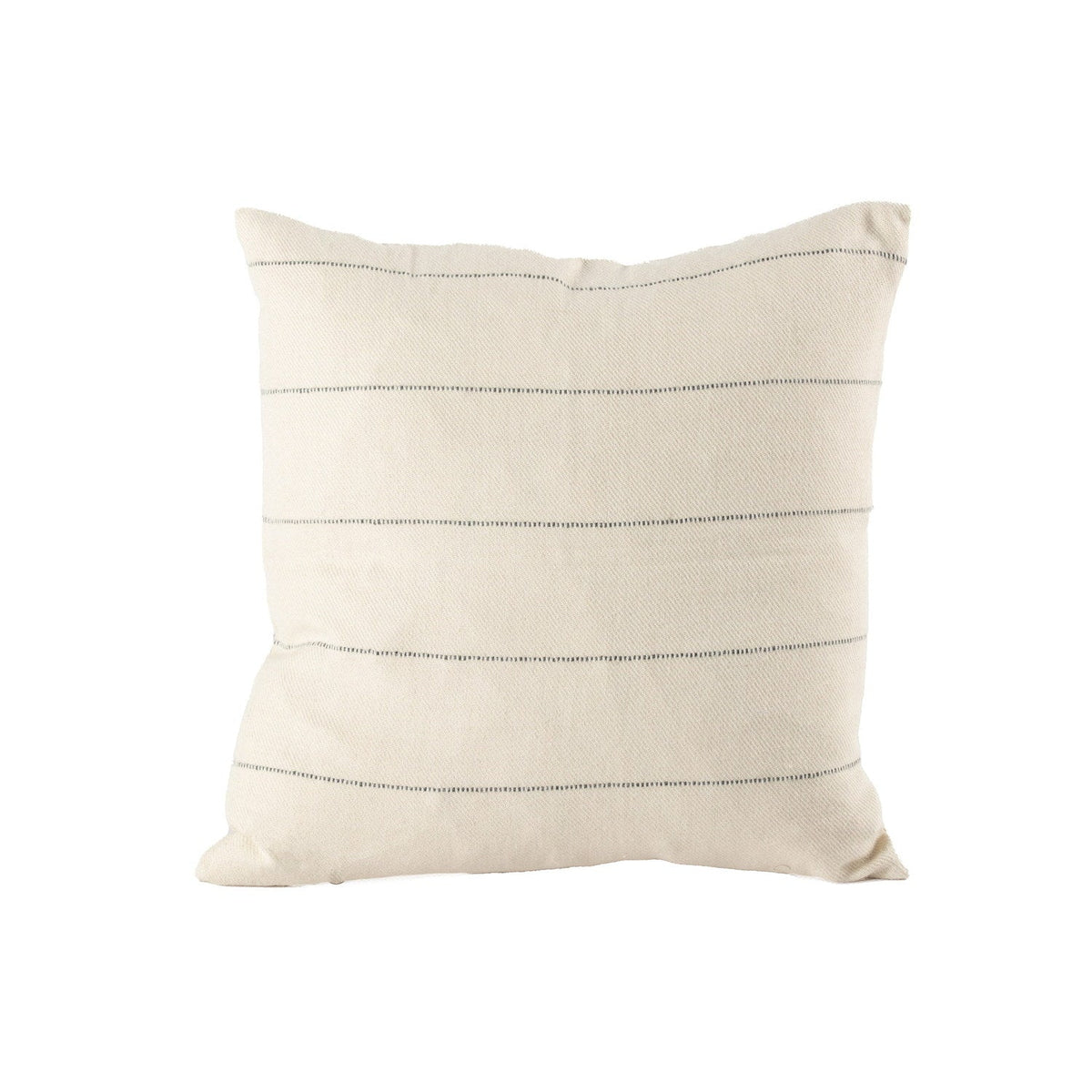 100% Handwoven Baby Alpaca Pillow Harrison White #_shape=Square