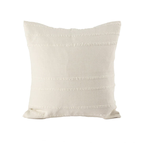 100% Handwoven Baby Alpaca Pillow LUCY White #_shape=Square