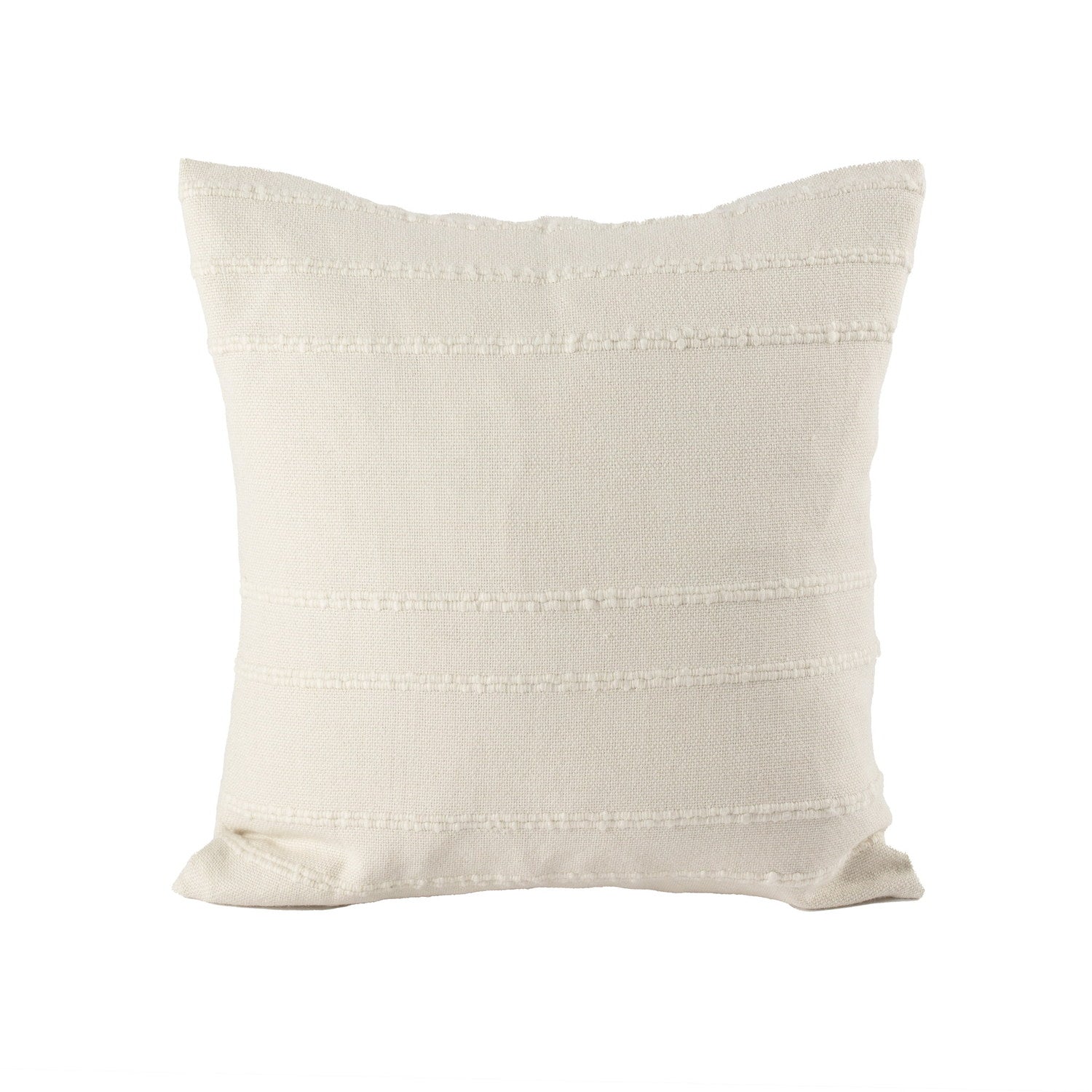 100% Handwoven Baby Alpaca Pillow LUCY White #_shape=Square