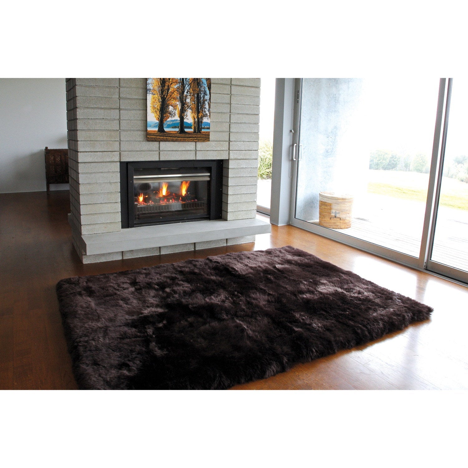Design Rug Longwool Sheepskin Cafecito 2