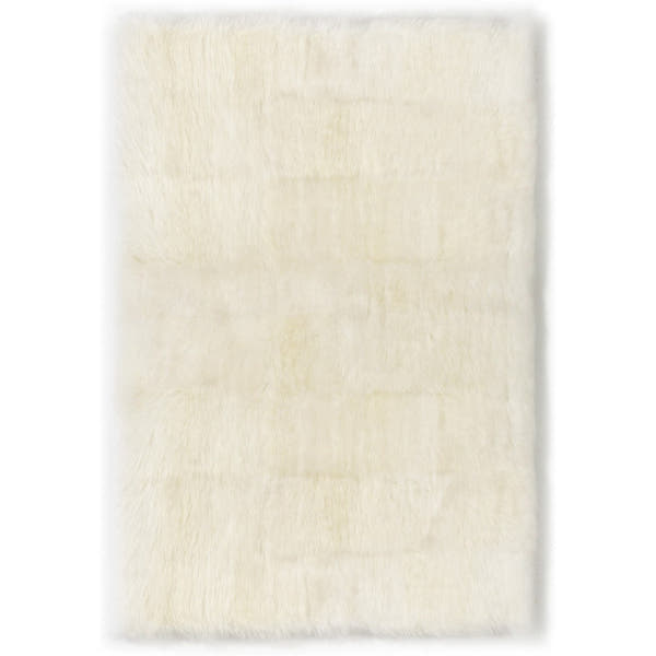 Design Rug Longwool Sheepskin Ivory #_shape=Rectangle