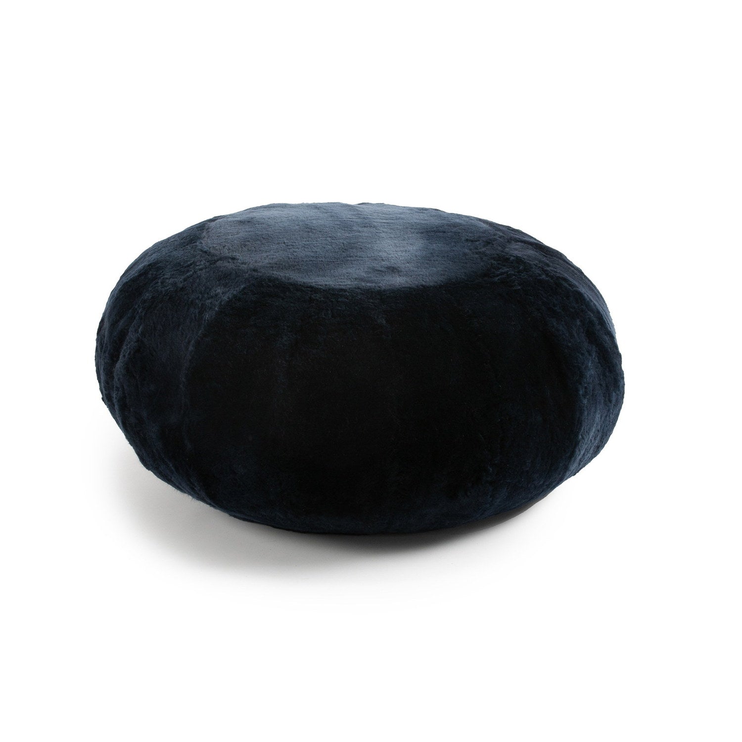Furniture Ottoman Shearling 28x60cm Navy #_shape=Round