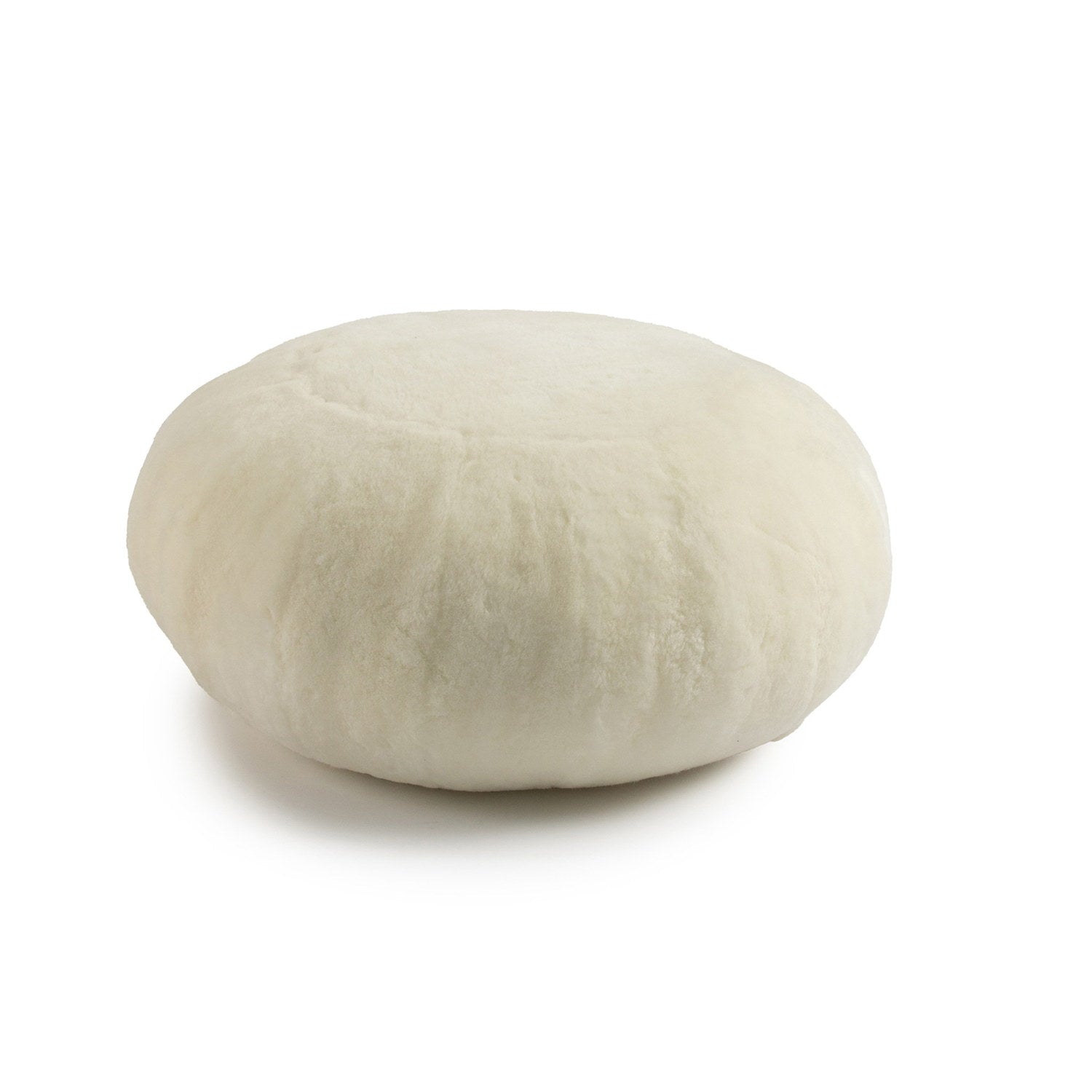 Furniture Ottoman Shearling 28x60cm White #_shape=Round