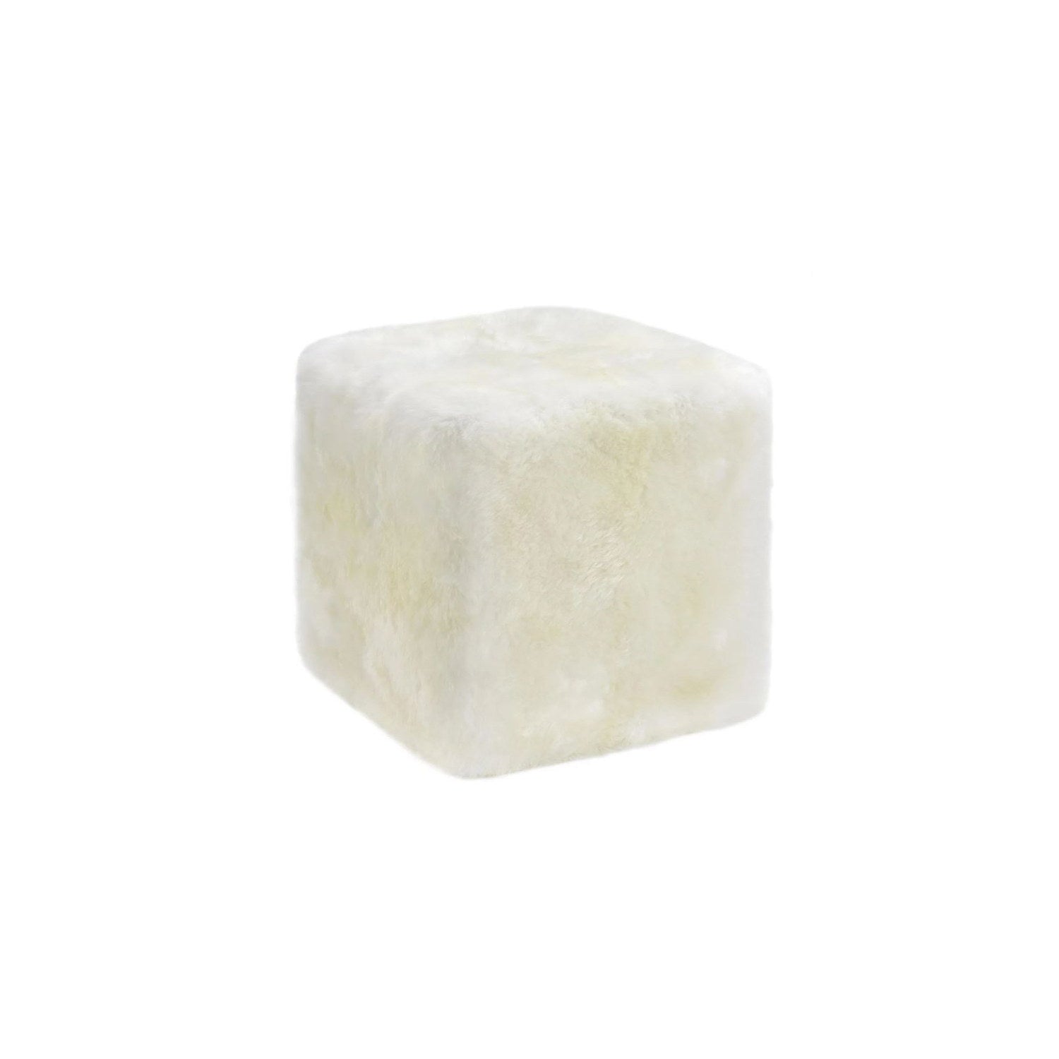 Longwool Cube Sheepskin Ivory #_shape=Rectangle