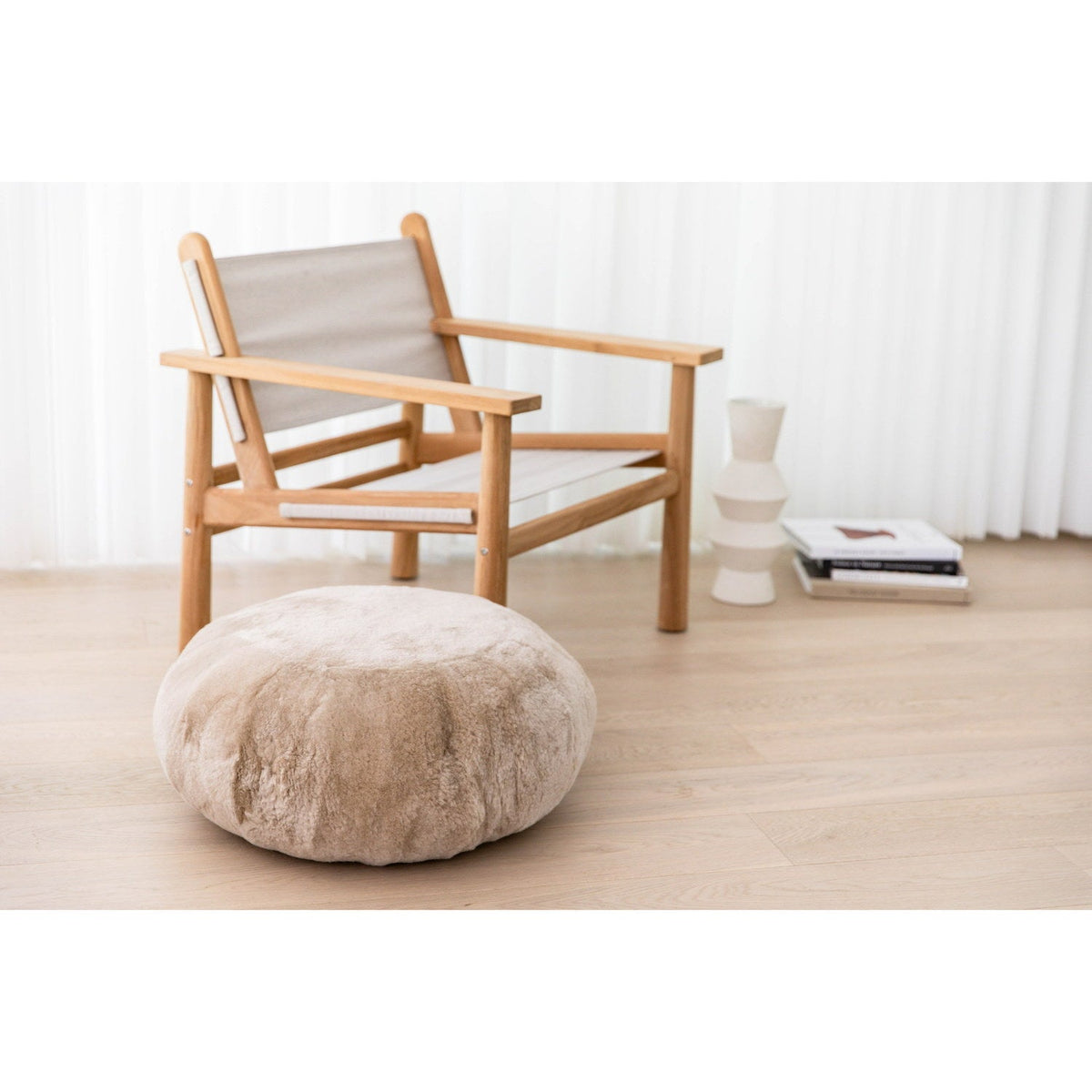 Furniture Ottoman Shearling 28x60cm Nappa 2