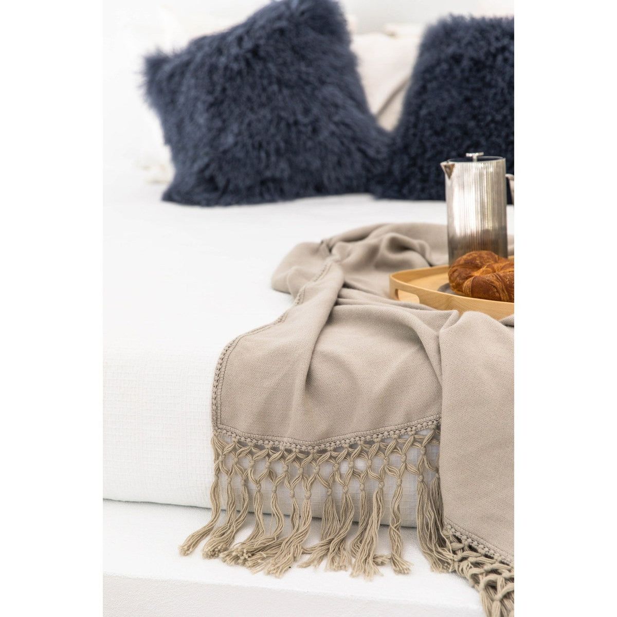 Baby Alpaca Throw COOL Beige 3