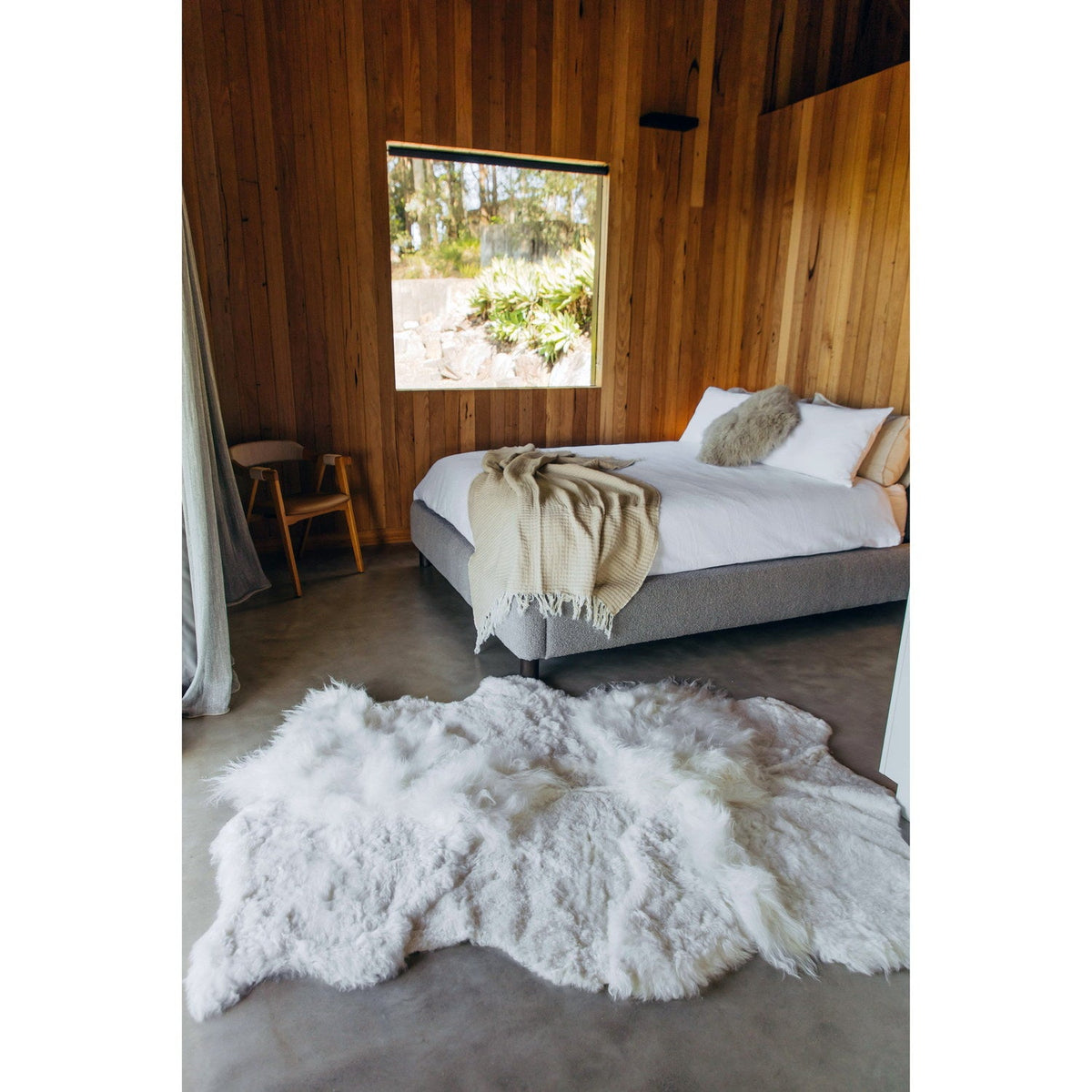 Icelandic Design Rug Multilayer Sheepskin Natural White 2