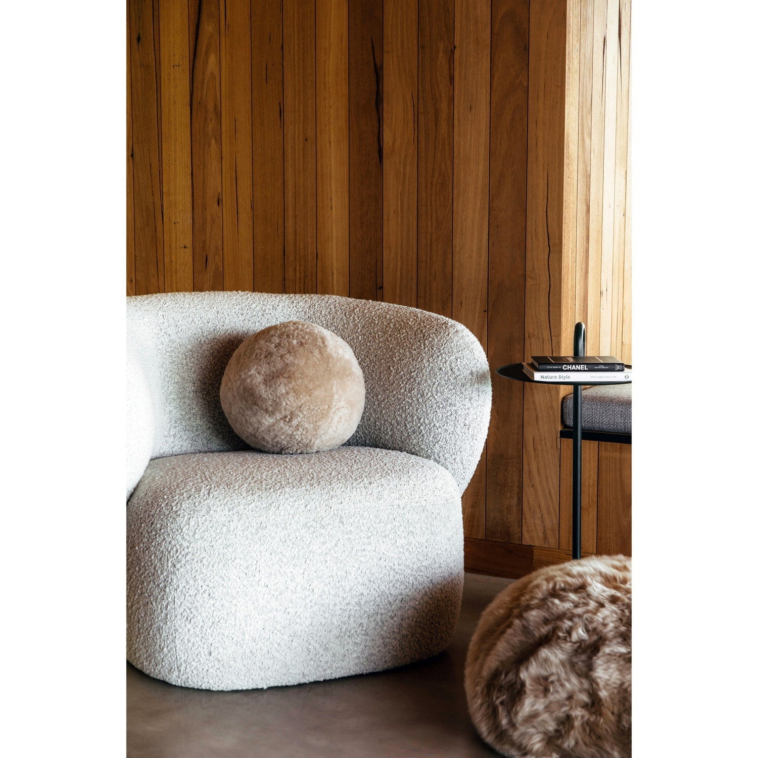 Short Wool Sheepskin Cushion Nappa 3
