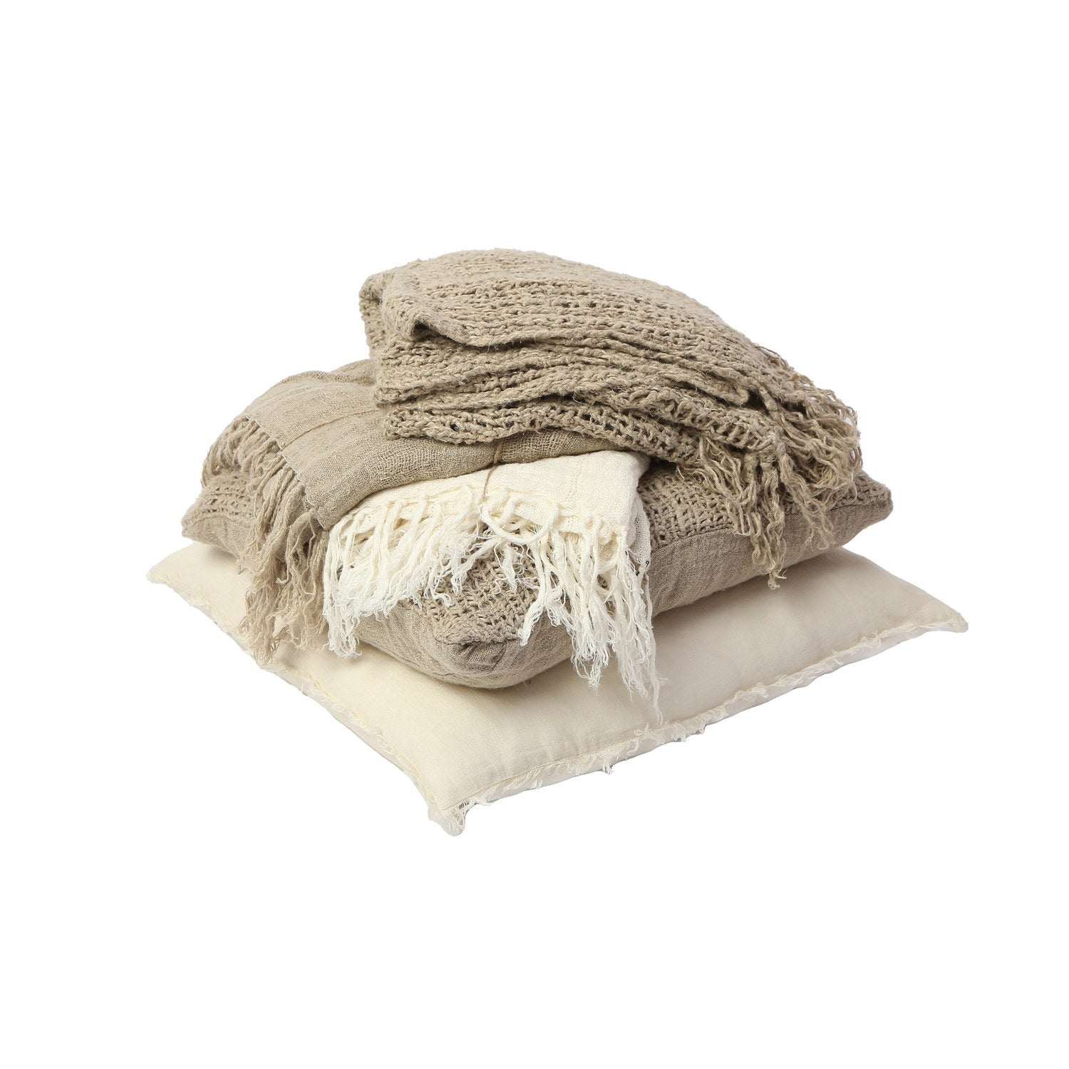 Rowan Artisinal Handwoven Throw White 2