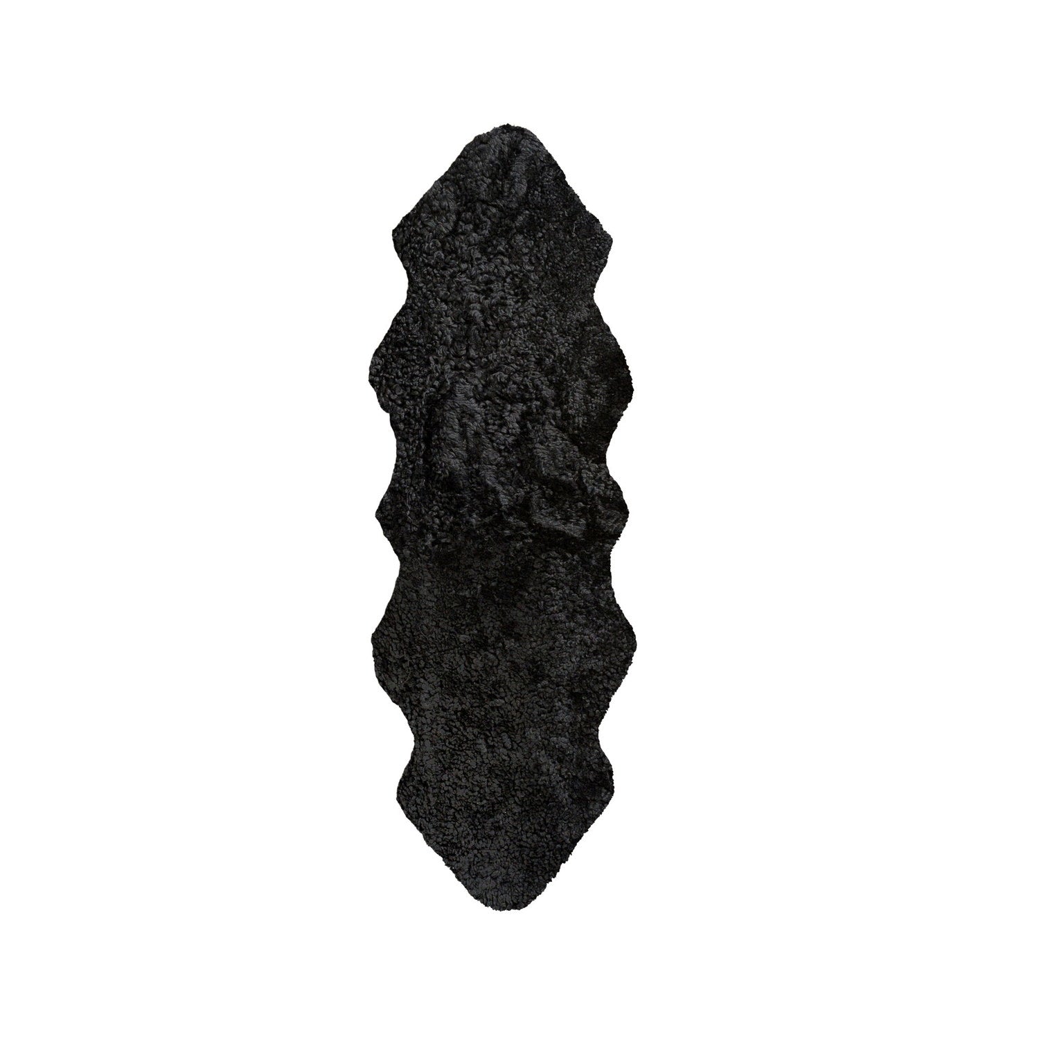 Rug SW 3SC Curly Double Sheepskin Black #_shape=Rectangle