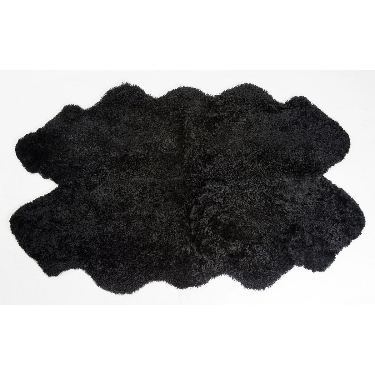 Rug SW 3SC Curly Quarto Sheepskin Black #_shape=Rectangle