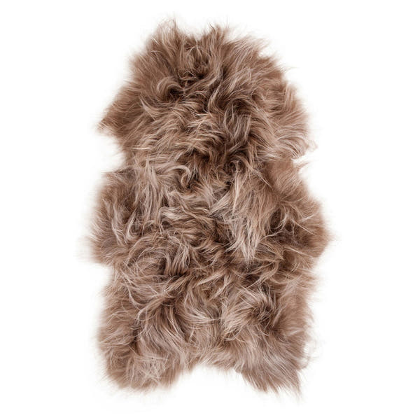 Icelandic Longwool Rug Sheepskin Taupe #_shape=Rectangle