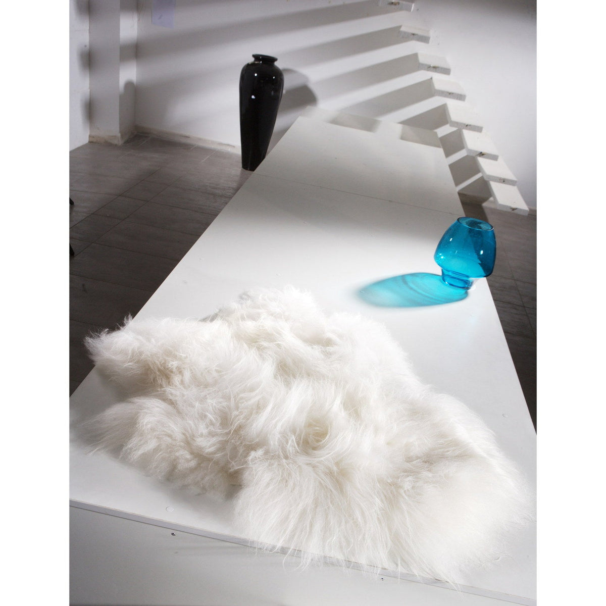 Icelandic Longwool Rug Sheepskin Natural Ivory 3
