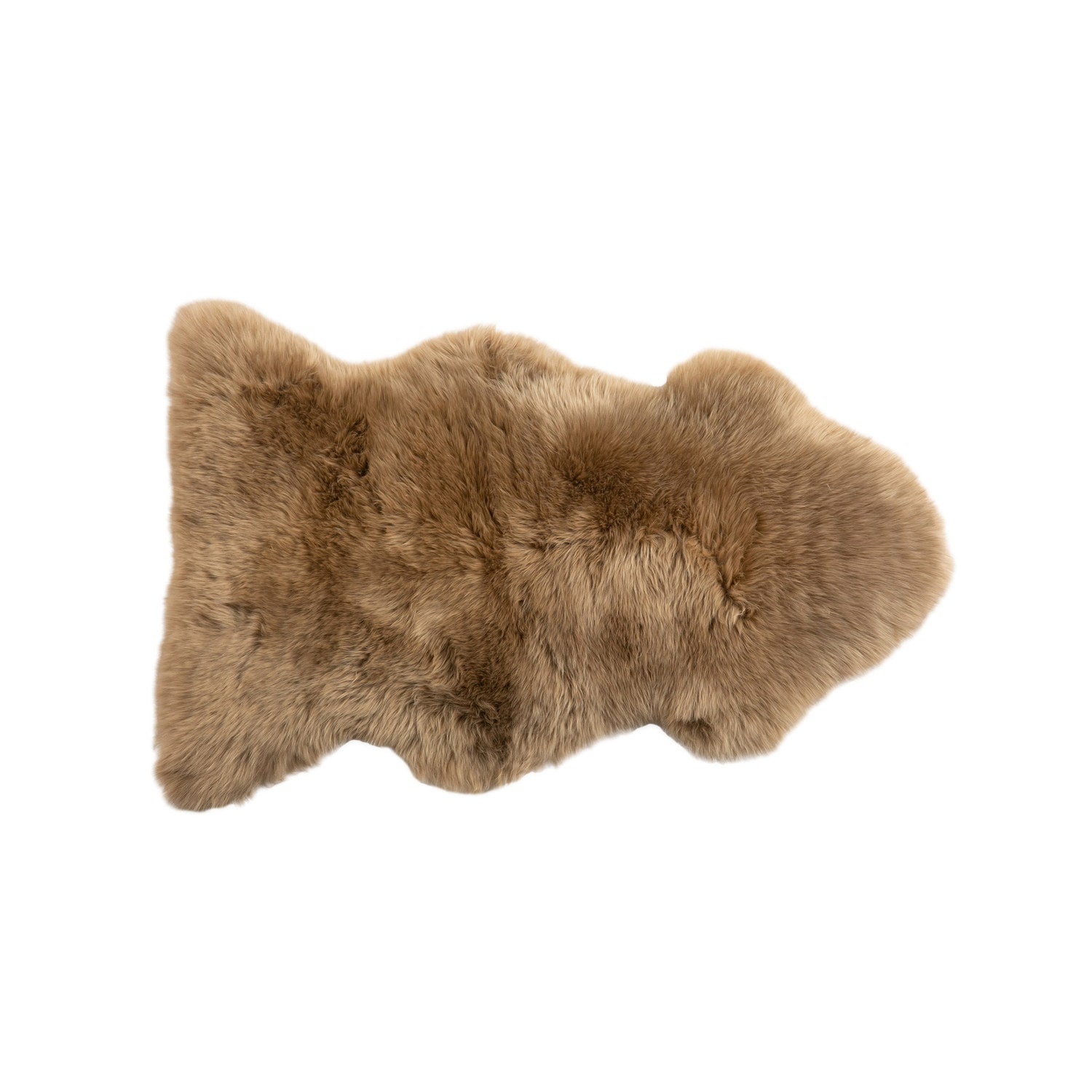 Long Wool Sheepskin Rug Single Butterscotch #_shape=Rectangle