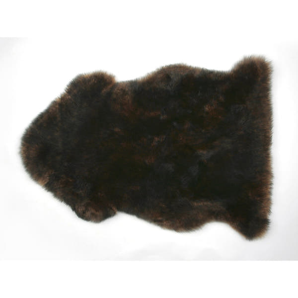Long Wool Sheepskin Rug Single Cinnamon #_shape=Rectangle