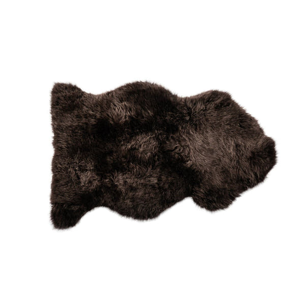 Long Wool Sheepskin Rug Single Cafecito #_shape=Rectangle