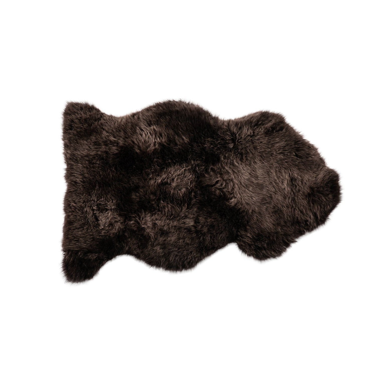 Long Wool Sheepskin Rug Single Cafecito #_shape=Rectangle