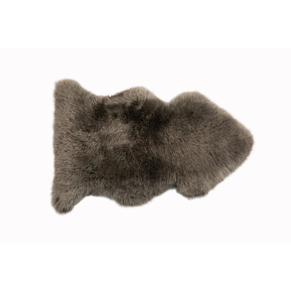 Long Wool Sheepskin Rug Single Fossil #_shape=Rectangle