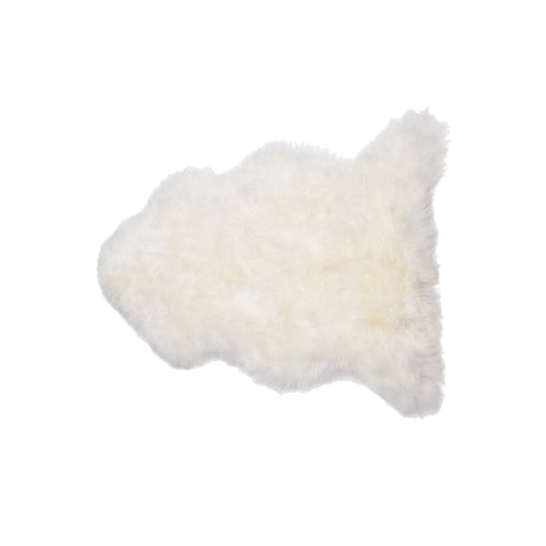 Long Wool Sheepskin Rug Single Ivory #_shape=Rectangle
