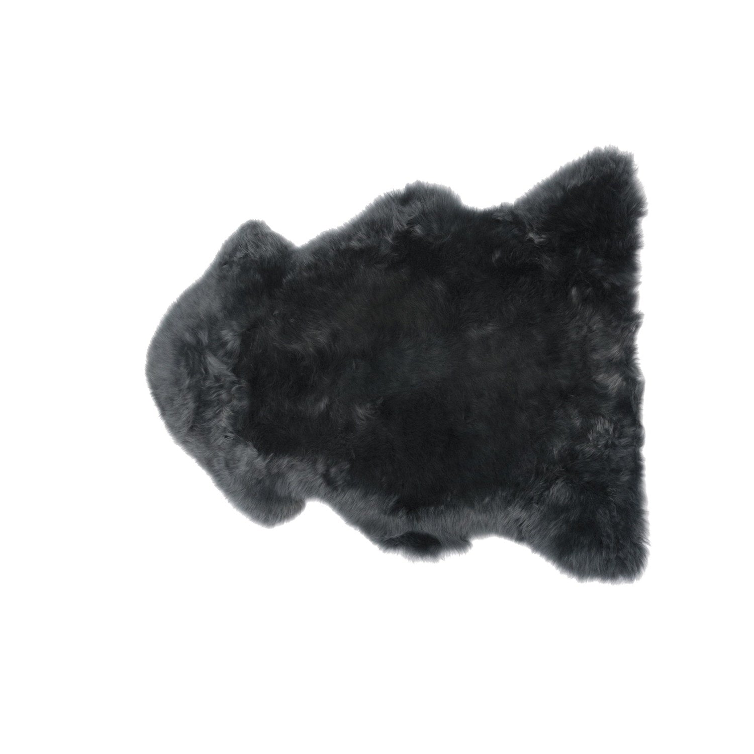 Long Wool Sheepskin Rug Single Steel #_shape=Rectangle