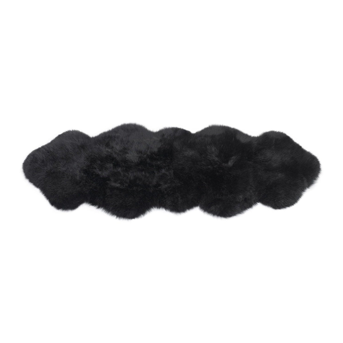 Long Wool Sheepskin Rug in Black – New Zealand & Australian Hides