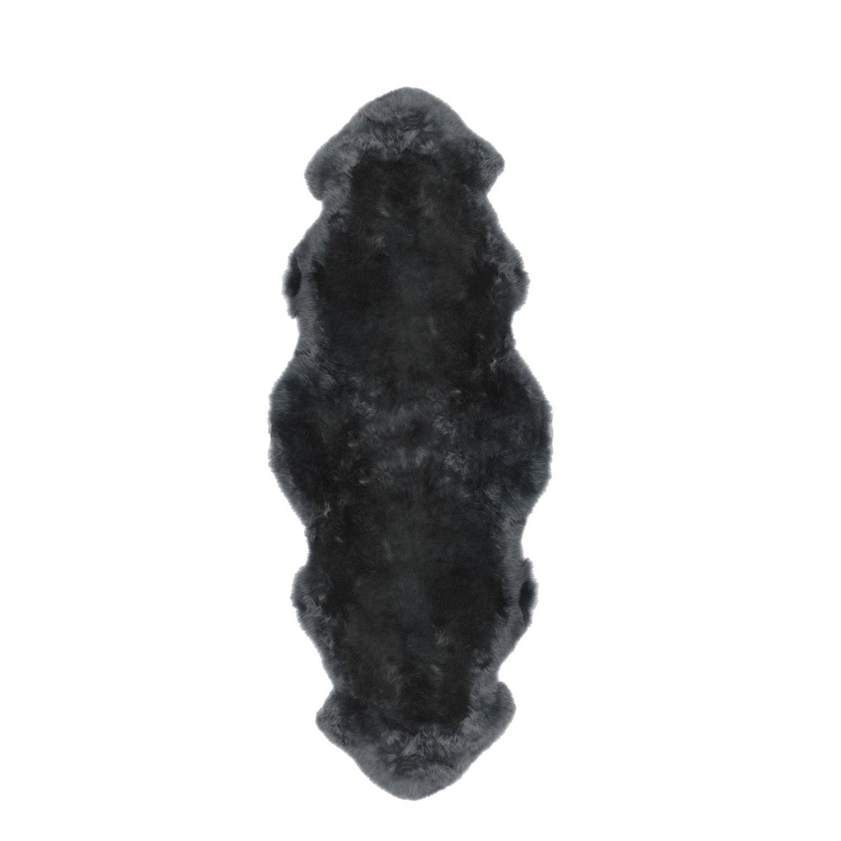 Long Wool Sheepskin Rug Double Steel #_shape=Rectangle