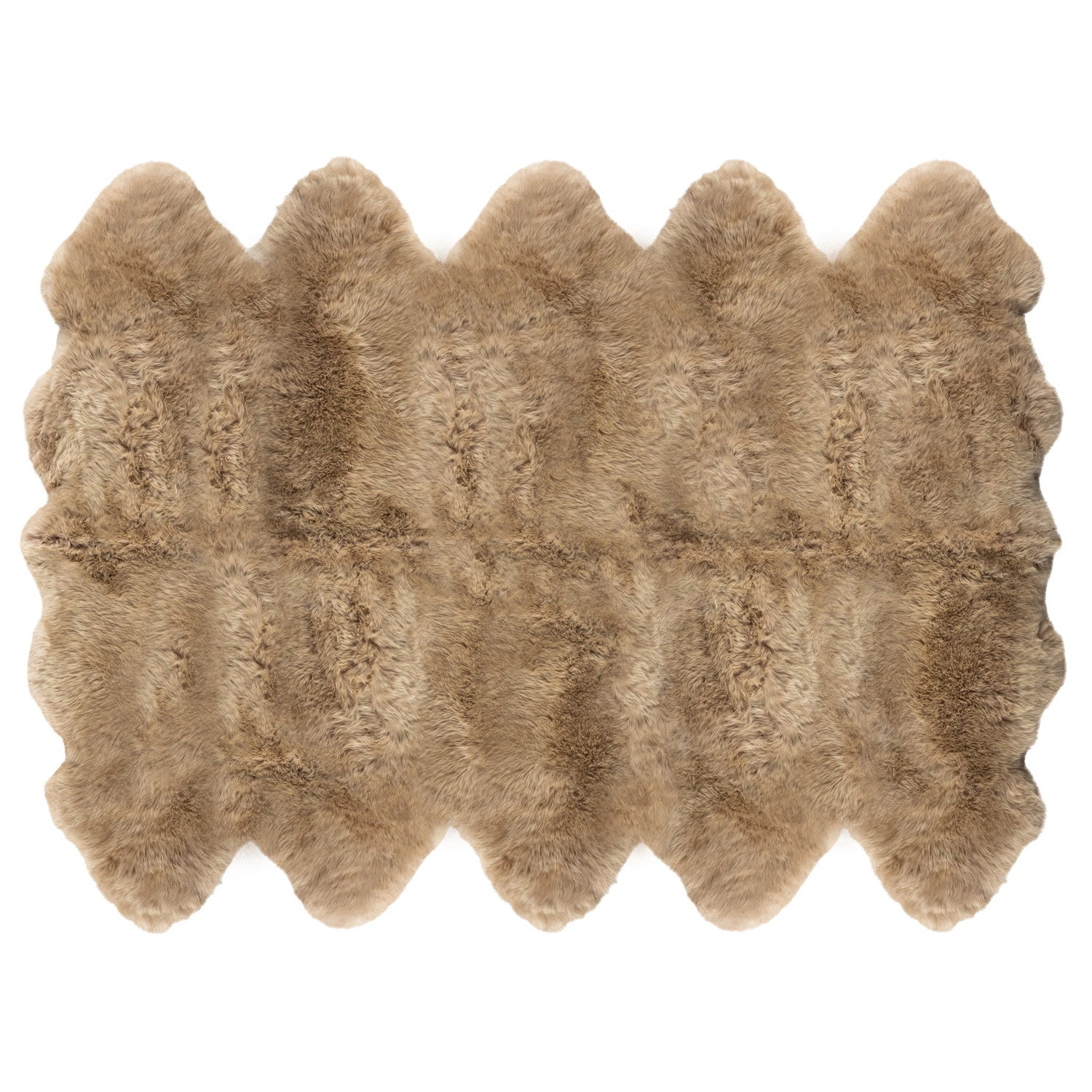 Long Wool Sheepskin Rug Decto Nappa #_shape=Rectangle