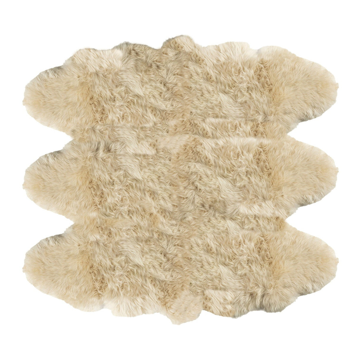 Long Wool Sheepskin Rug Sexto Bisque #_shape=Rectangle