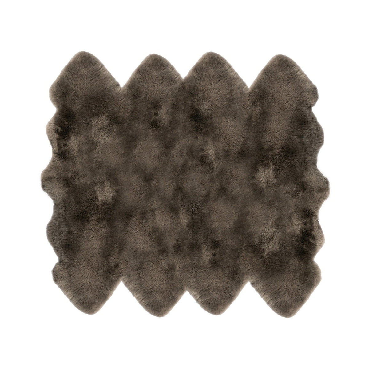 Long Wool Sheepskin Rug Octo Fossil #_shape=Rectangle