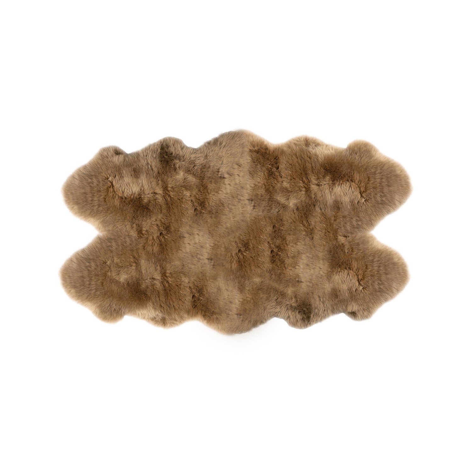 Long Wool Sheepskin Rug Quarto Butterscotch #_shape=Rectangle