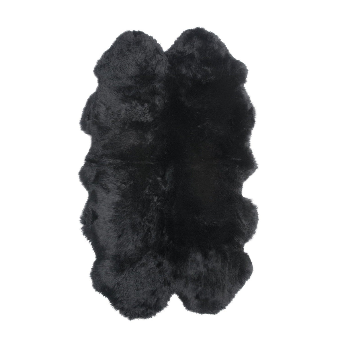 Long Wool Sheepskin Rug in Black – New Zealand & Australian Hides