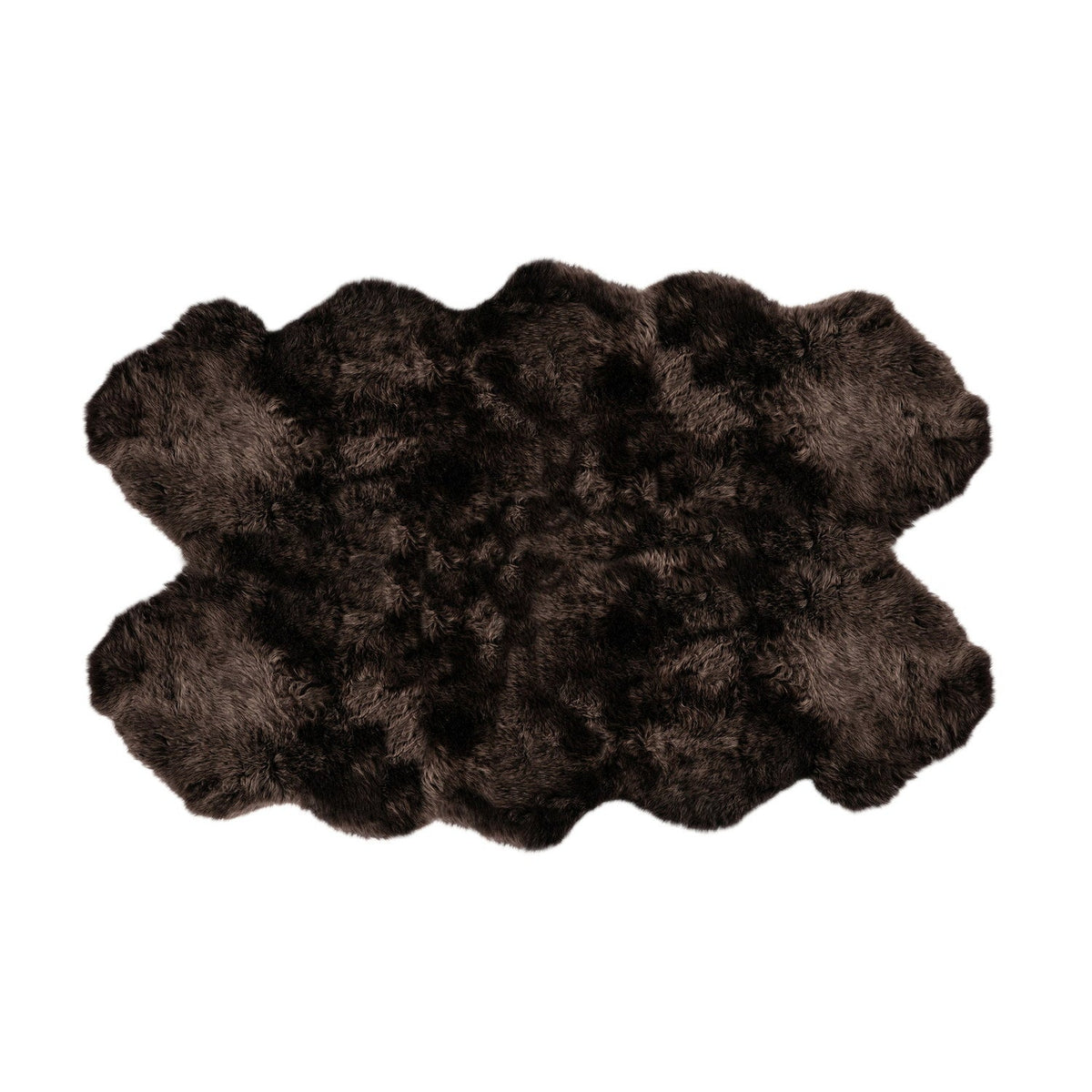Long Wool Sheepskin Rug Quarto Cafecito #_shape=Rectangle