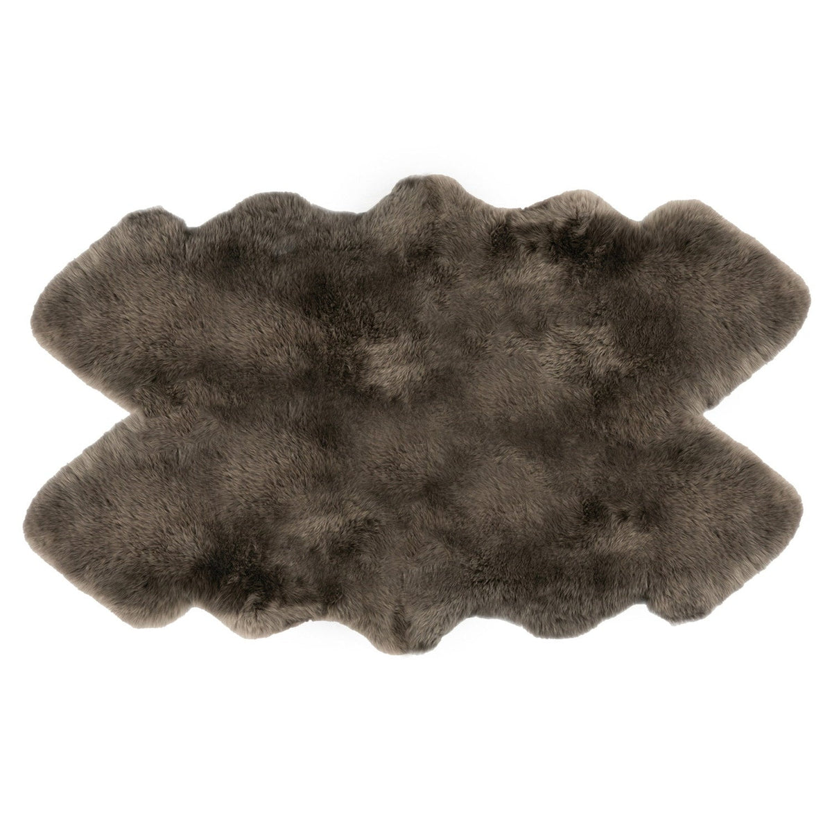 Long Wool Sheepskin Rug Quarto Fossil #_shape=Rectangle