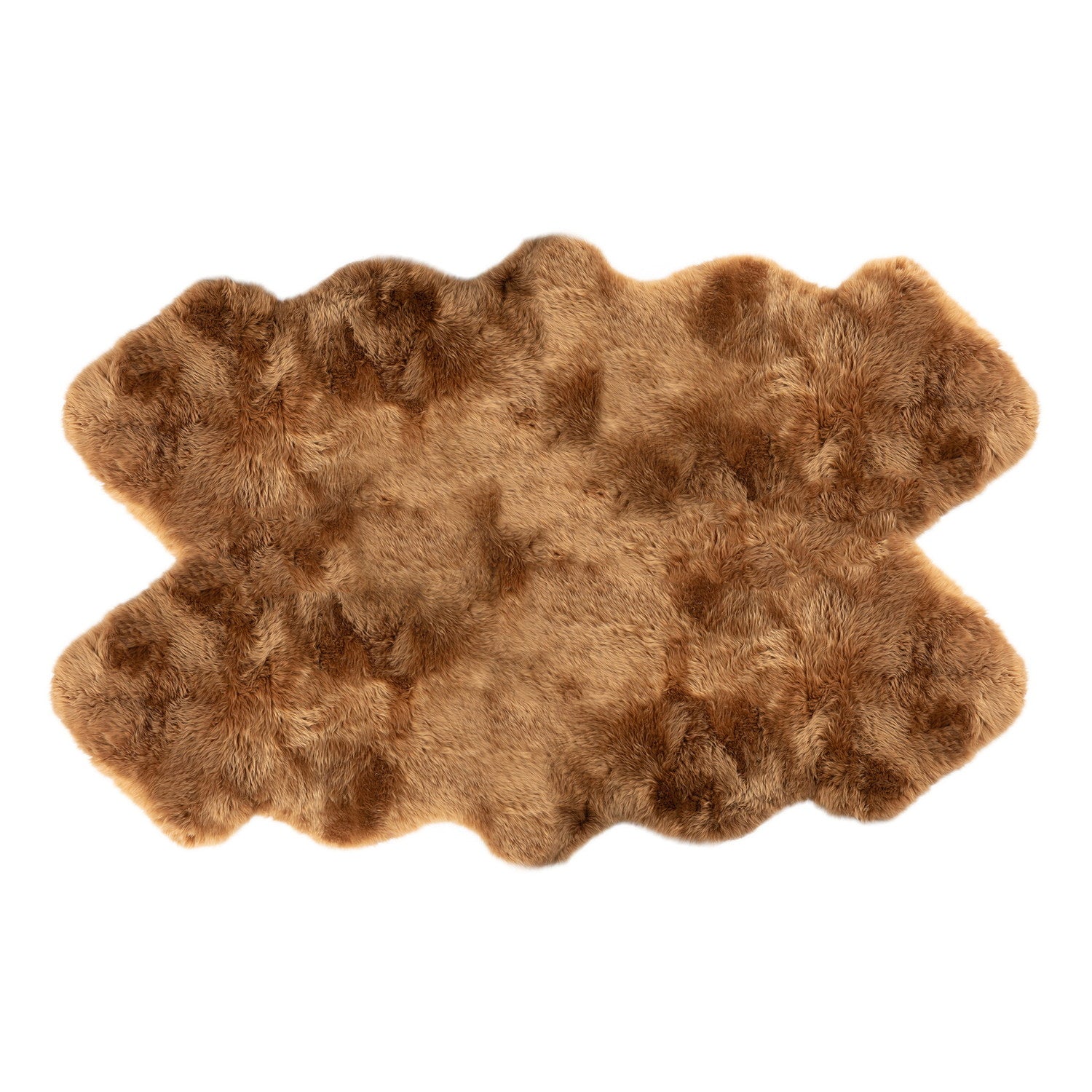 Long Wool Sheepskin Rug Quarto Granola #_shape=Rectangle