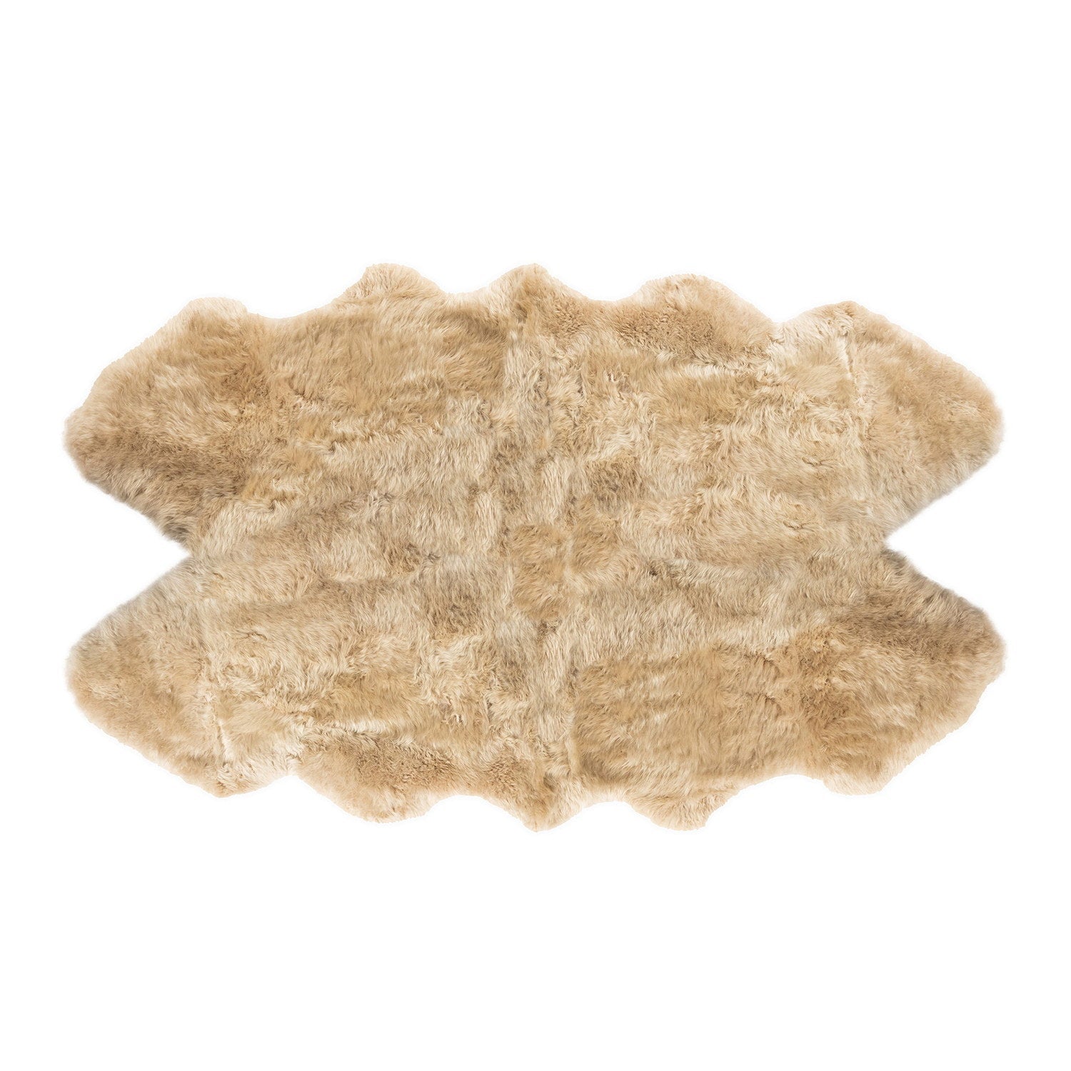 Long Wool Sheepskin Rug Quarto Nappa #_shape=Rectangle