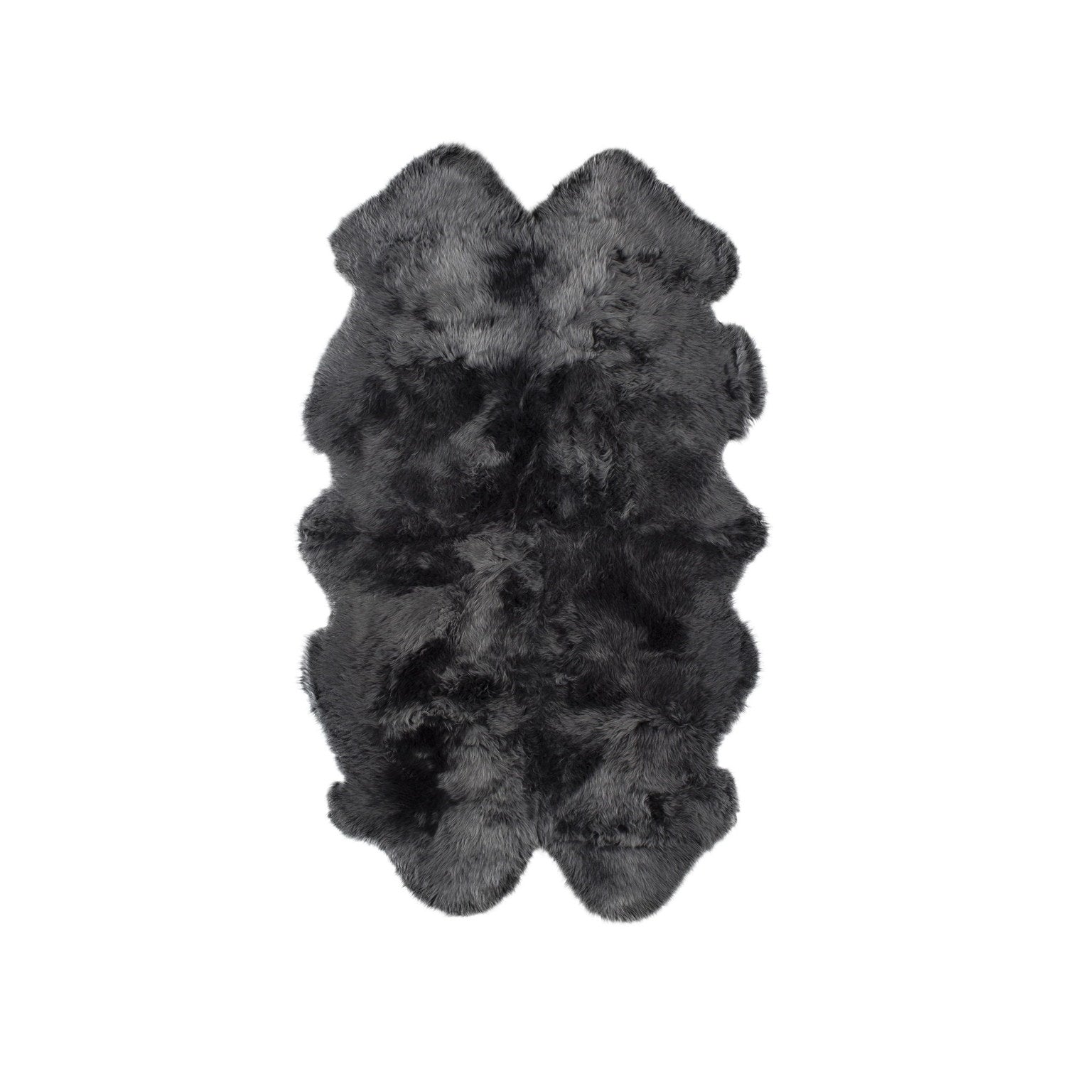 Long Wool Sheepskin Rug Quarto Steel #_shape=Rectangle