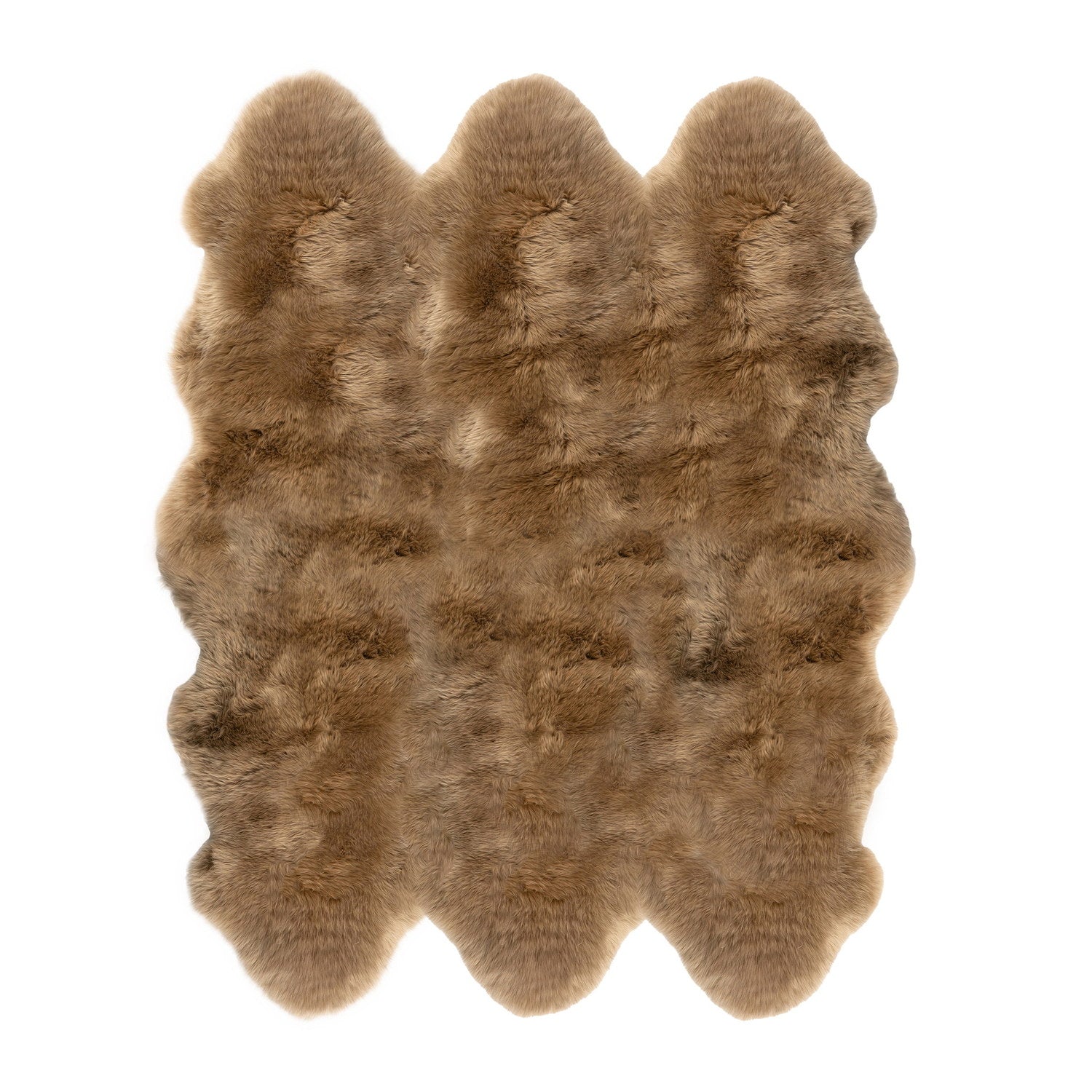 Long Wool Sheepskin Rug Sexto Butterscotch #_shape=Rectangle